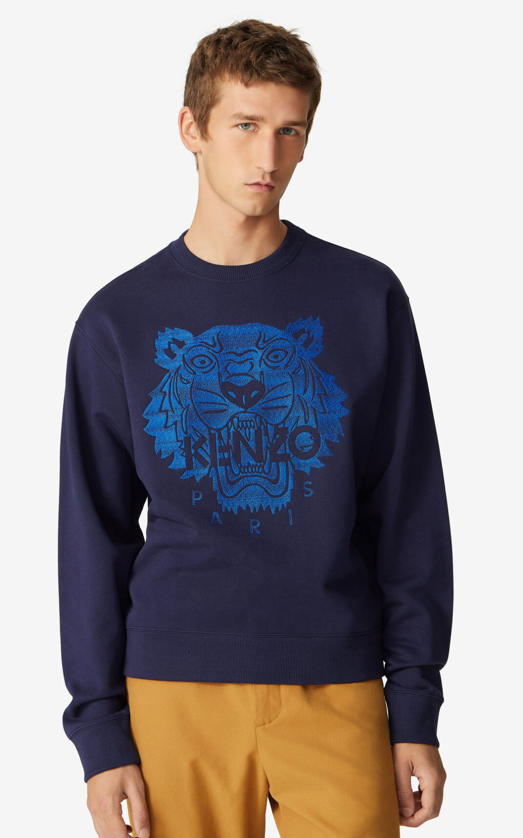 Kenzo Tiger Moška Puloverji Mornarsko Modra SI-6730278